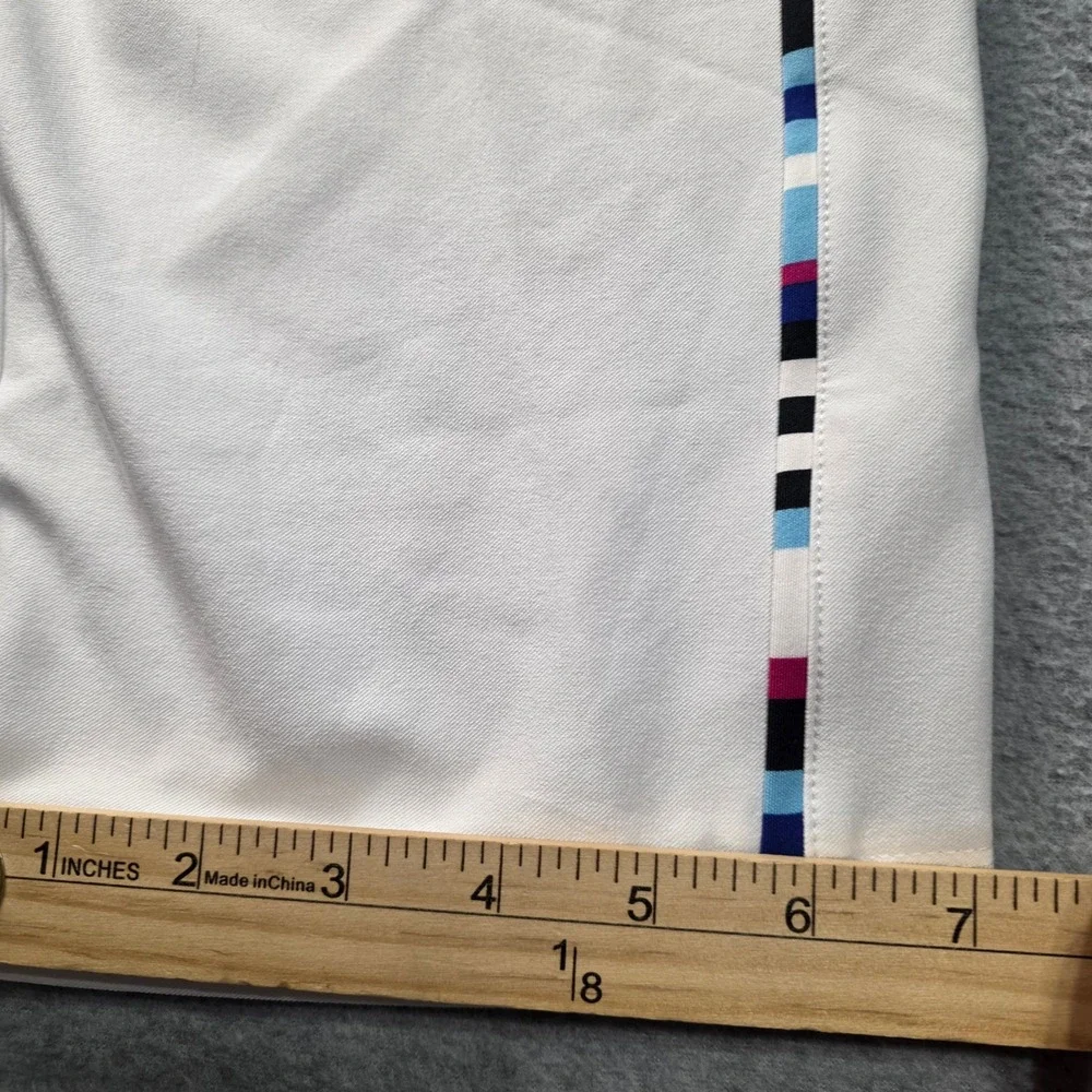 Athletic Capri Pants Womens White Cropped Stretch Activewear‎ Size 31